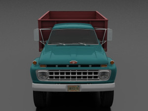 f-series f-700 grain truck 1965 Modelo 3D