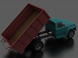 f-series f-700 grain truck 1965 Modelo 3D