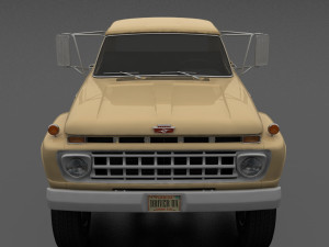 f-series f-700 truck chassis 1965 3D 모델