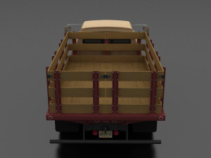 f-series f-350 flatbed truck 1964 Modelo 3D