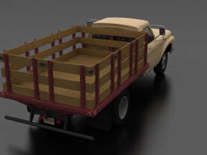 f-series f-350 flatbed truck 1964 Modelo 3D