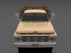 f-series f-350 flatbed truck 1964 Modelo 3D