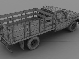 f-series f-350 flatbed truck 1964 Modelo 3D