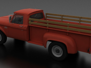 f-series f-350 flareside pickup 1966 Modèle 3D