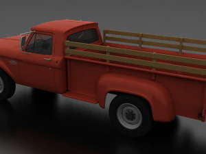f-series f-350 flareside pickup 1966 3D Model