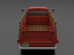 f-series f-350 flareside pickup 1966 3D Model