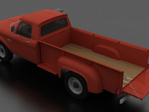 f-series f-350 flareside pickup 1966 3D Model