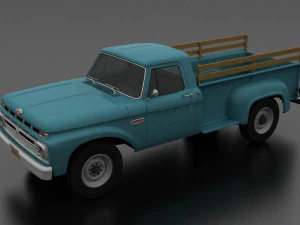 Пикап f-series f-250 Flareside, 1966 г. 3D Модель