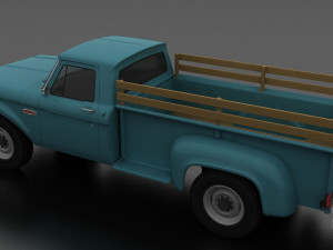 f-series f-250 flareside pickup 1966 Model 3D