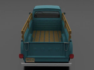 f-series f-250 flareside pickup 1966 3D Model