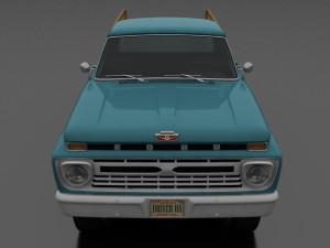 f-series f-250 flareside pickup 1966 Model 3D