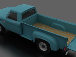 f-series f-250 flareside pickup 1966 3D Model