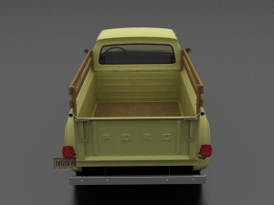 f-series f-100 flareside pickup 1961 Modelo 3D