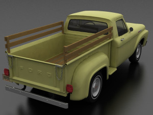 f-series f-100 flareside pickup 1961 Modelo 3D
