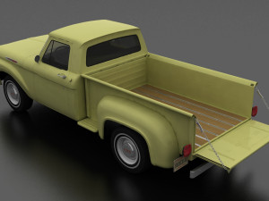 f-series f-100 flareside pickup 1961 Modelo 3D