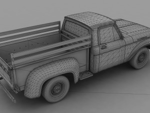 f-series f-100 flareside pickup 1961 Modelo 3D