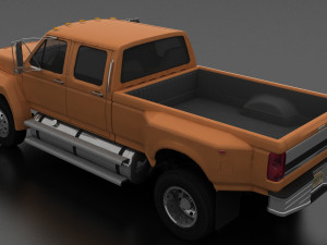 F-Series F-800 CrewCab Customized Pickup Truck 1985 3D Model