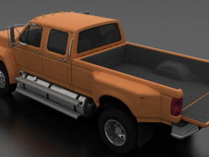 F-Series F-800 CrewCab Customized Pickup Truck 1985 3D Model