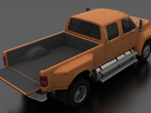 F-Series F-800 CrewCab Customized Pickup Truck 1985 3D Model