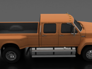 F-Series F-800 CrewCab Customized Pickup Truck 1985 3D Model