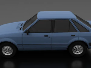 Escort mk3 1981 5-door Liftback 3D Model