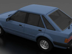 Escort mk3 1981 5-door Liftback 3D Model