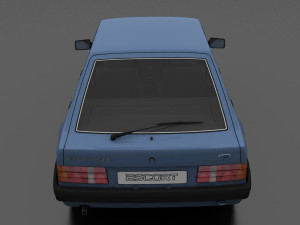 Escort mk3 1981 5-door Liftback 3D मॉडल
