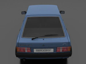 Escort mk3 1981 5-door Liftback 3D Model
