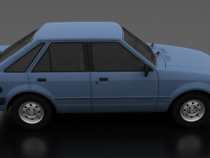 Escort mk3 1981 5-door Liftback 3D मॉडल