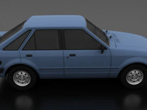 Escort mk3 1981 5-door Liftback 3D Model