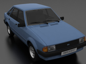 Escort mk3 1981 5-door Liftback 3D मॉडल