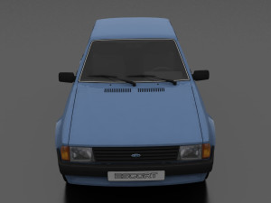 Escort mk3 1981 5-door Liftback 3D मॉडल