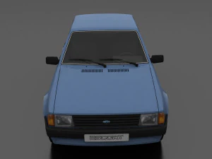 Escort mk3 1981 5-door Liftback 3D Model