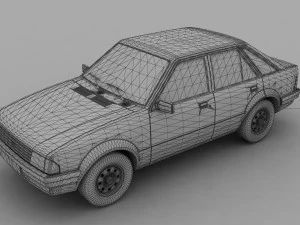 Escort mk3 1981 5-door Liftback 3D Model