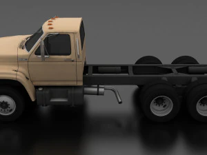 F-Series FT-900 Truck Chassis Tandem Axle 1995 3D Model