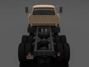 F-Series FT-900 Truck Chassis Tandem Axle 1995 Modelo 3D