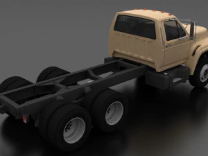 F-Series FT-900 Truck Chassis Tandem Axle 1995 3D Model