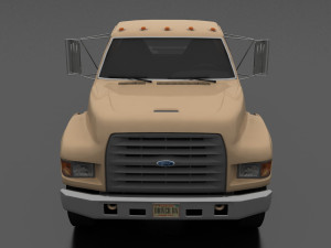 F-Series FT-900 Truck Chassis Tandem Axle 1995 Modelo 3D