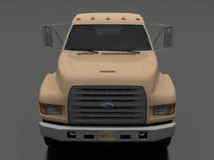 F-Series FT-900 Truck Chassis Tandem Axle 1995 3D Model