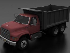 F-Series FT-900 Dump Truck Tandem Axle 1995 3D मॉडल