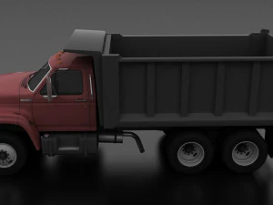F-Series FT-900 Dump Truck Tandem Axle 1995 3D Model