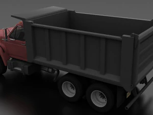 F-Series FT-900 Dump Truck Tandem Axle 1995 3D Model