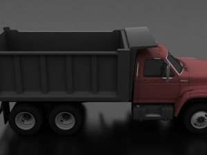 F-Series FT-900 Dump Truck Tandem Axle 1995 3D Модель