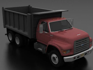 F-Series FT-900 Dump Truck Tandem Axle 1995 3D Model
