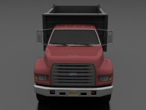 F-Series FT-900 Dump Truck Tandem Axle 1995 3D Model