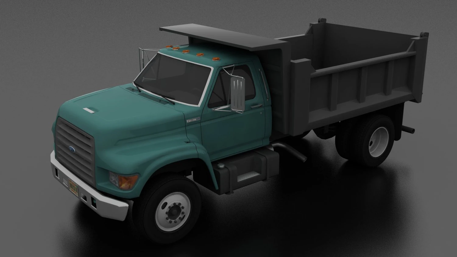 F-Series F-700 Dump Truck 1995 3D Model .c4d .max .obj .3ds .fbx .stl .blend 