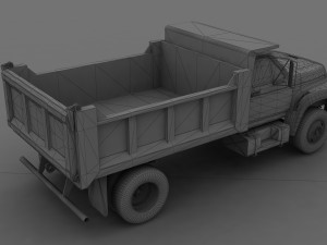 F-Series F-700 Dump Truck 1995 Model 3D