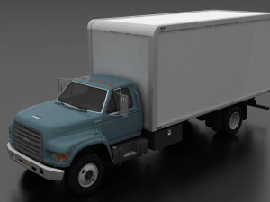 F-Series F-700 Box Truck 1995 3D Model