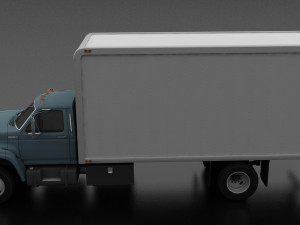 F-Series F-700 Box Truck 1995 3D Модель