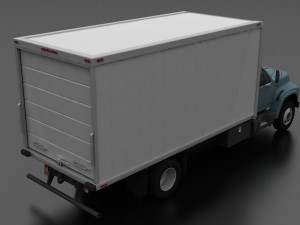 F-Series F-700 Box Truck 1995 3D Модель